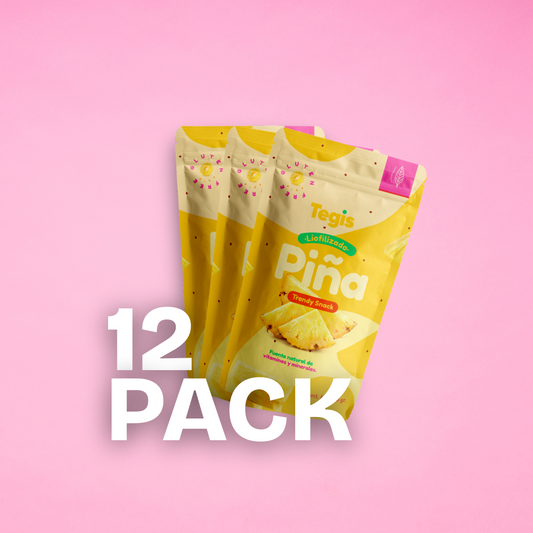 Piña liofilizada (12 pack)