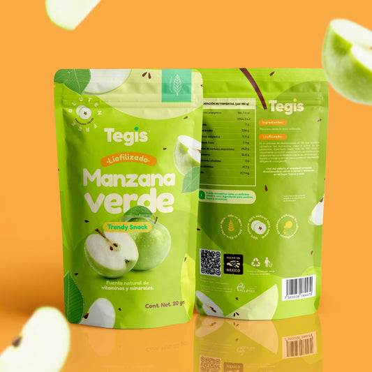 Manzana verde liofilizada 15g
