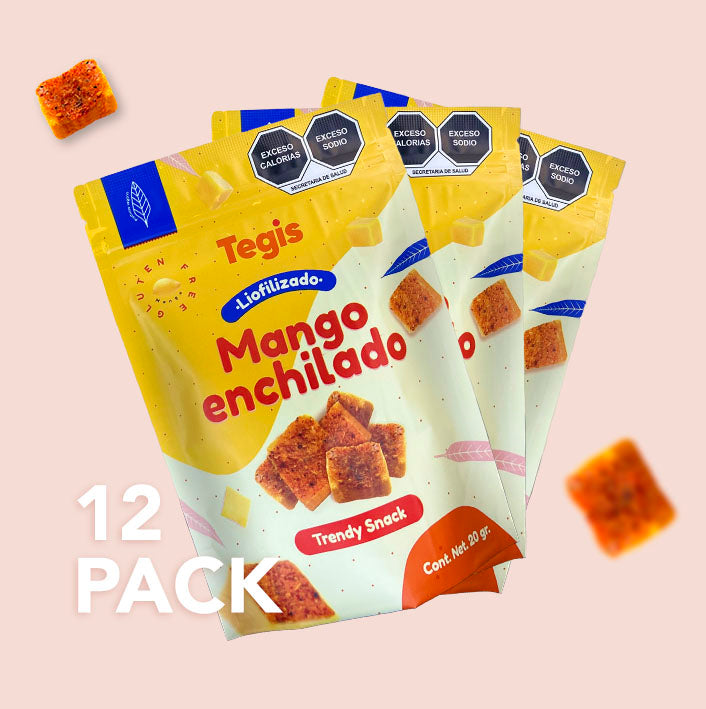 Mango enchilado liofilizado (12 pack)