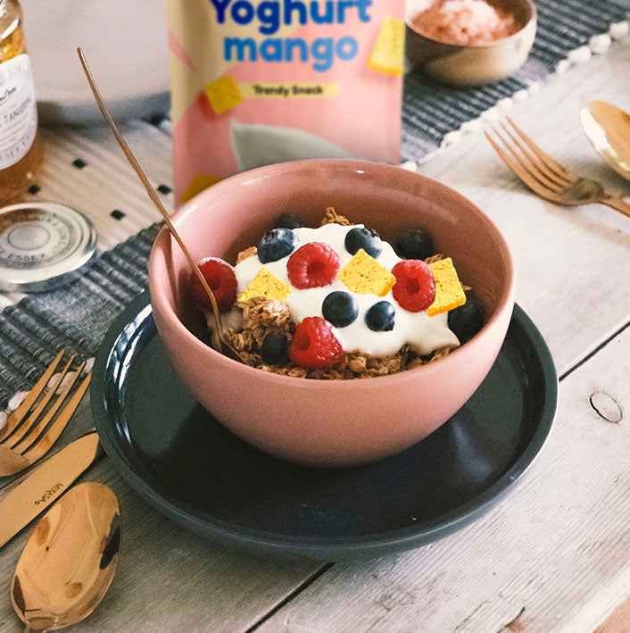 Bites de yoghurt de mango liofilizado (12 pack)