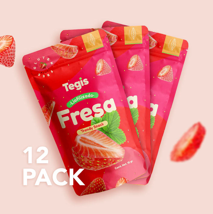 Fresa liofilizada (12 pack)