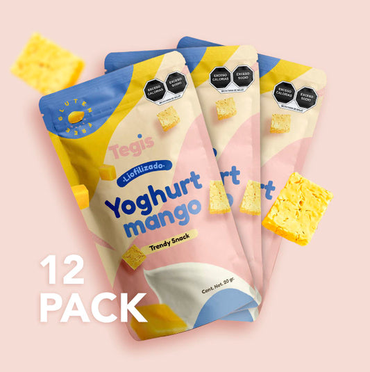 Bites de yoghurt de mango liofilizado (12 pack)
